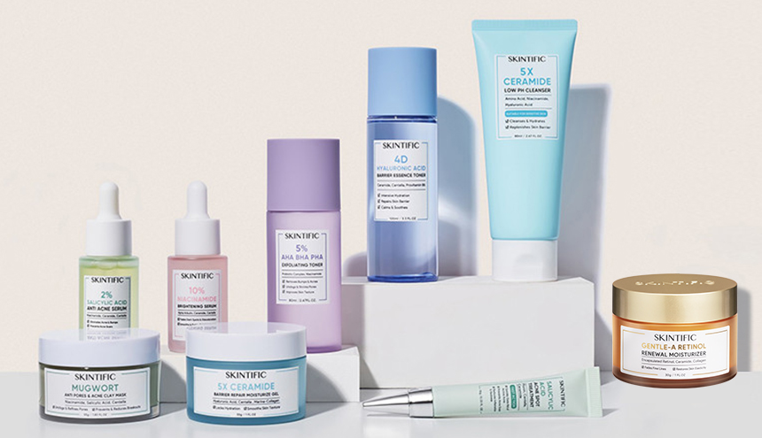 Recommendations for several facial care products from Skintific